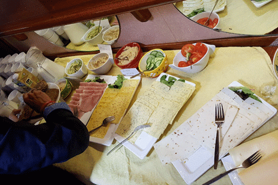 Biologische lunch aan boord