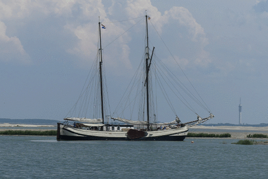 Zeilschip Schuttevaer, excursie Marker Wadden, foto Camilla Dreef