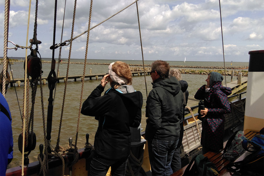 Aanleggen in de haven van de Kreupel