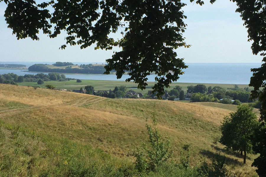 Zicht op de Zickersee