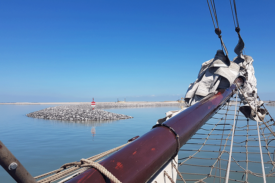 Aankomst Marker Wadden. Foto: Kees de Vries