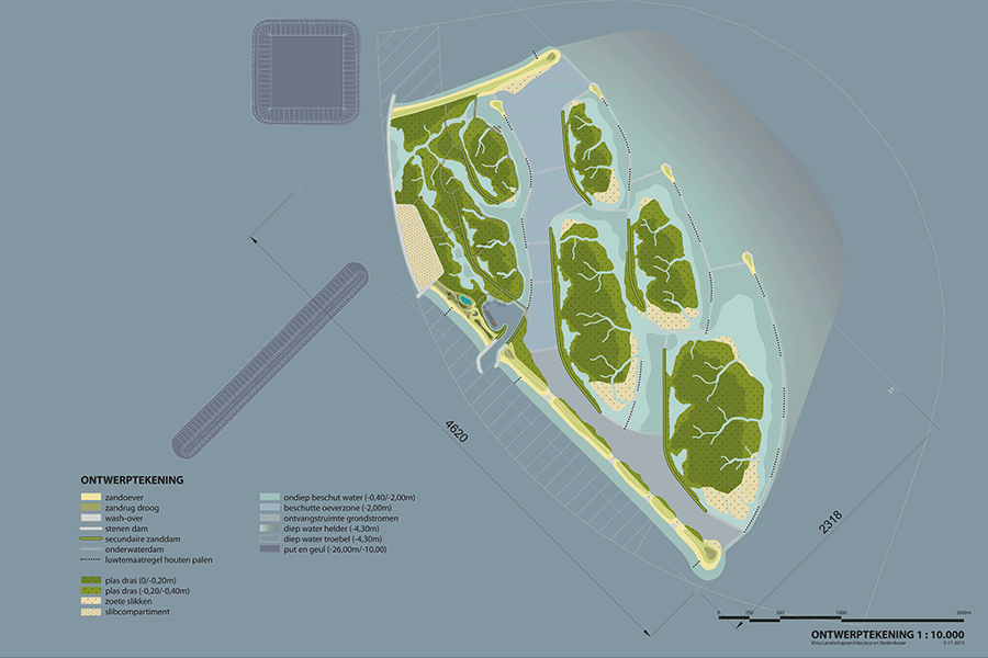 Ontwerp tekening Marker Wadden